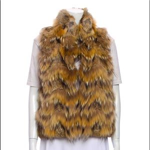 Theory Genuine Fur Vest Size Medium